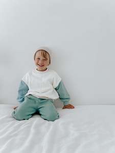 Jumper Colourblock - Green/Blue