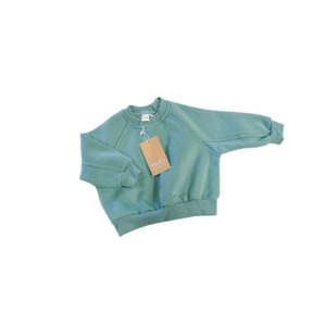 Tops: Fleece Pullover - Emerald