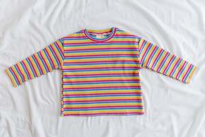 New: Ribbed Rainbow Long Sleeve