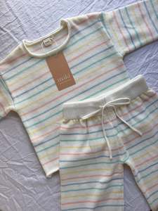 Pastel Stripe Knit Sweater