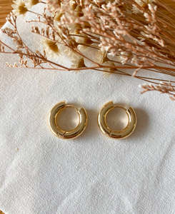 Earrings: Maia Chunky Huggies