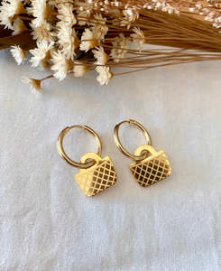 Earrings: Kete Huggies