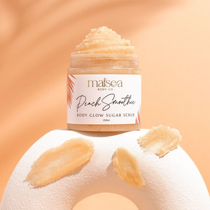 Peach Smoothie Vegan Sugar Scrub Malsea Body Co New Zealand