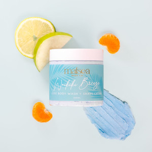 Products: Waikiki Breeze Vegan Body Wash+ Shave Cream Malsea Body Co