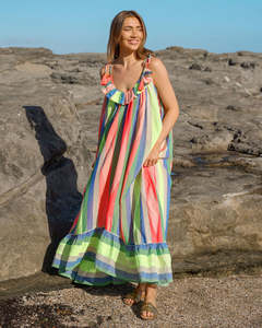 Stella Gemma: Stella + Gemma | St Barts Maxi Dress I Multi