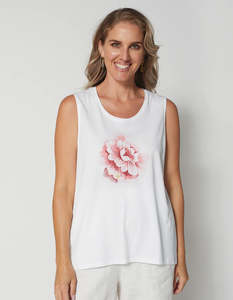 Stella Gemma: Stella + Gemma | Tank | White Sublime Summer