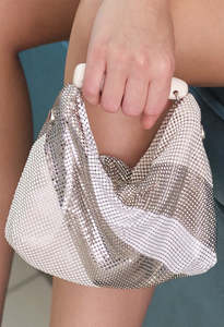 Desiré Gala Bag - White/Silver