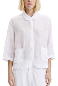 Transit Par Such: Seersucker Shirt - White