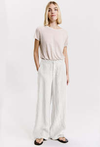 Transit Par Such: Linen Wide Pant - White