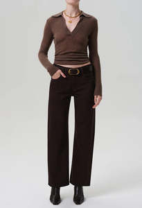 Lindz Low Rise Easy Straight - Carob