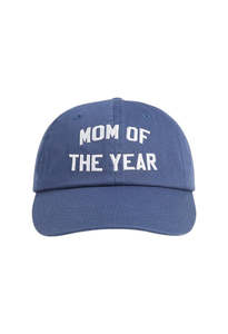 Caps And Hats: Mom Of The Year Baseball Hat - Navy