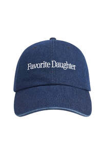 Logo Denim Baseball Cap - Dark Wash