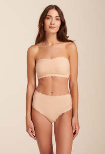 Egi Collections: Scalloped Bandeau - Nude
