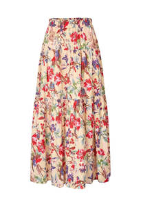 SunsetLL Maxi Skirt - Flower Print