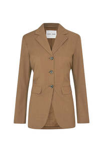 Jackets And Coats: Satove Blazer - Otter Melange