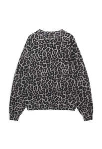 Miles Sweatshirt - Grey Leopard
