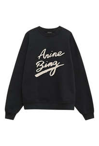 Miles Sweatshirt Chenille Signature - Black