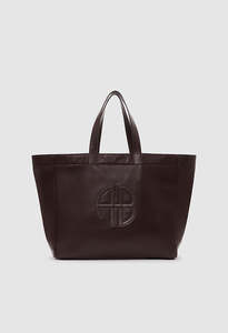 Large Rio Tote - Dark Brown Recycled Leather