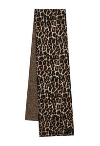 Scarves: Hannah Scarf - Black And Brown Leopard