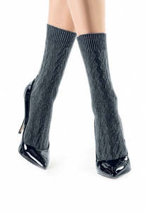 Socks: Gwen Socks - Black Melange
