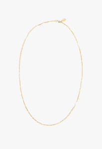 Necklaces: Fine Paperclip Charm Chain 24"