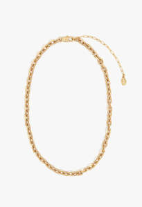 Necklaces: Charm Chain Necklace 16''- Vintage Gold