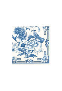 Blue & White Paper Cocktail Napkins