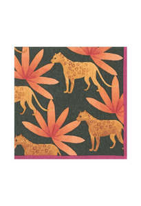 Napkins: Panthera Paper Luncheon Napkins in Fuchsia