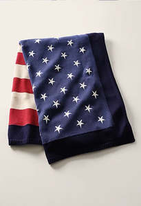 RL Flag Throw Blanket