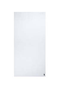 Cable White Bath Towel
