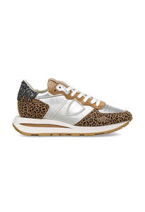 Tropez Haute Low Woman - Metal Leo Argent