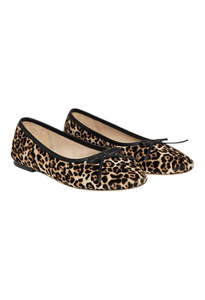 Jamie Flats - Leopard Calf Hair