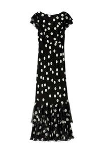 Rixo: Ordinia Dress Mono Polka Dot - Black
