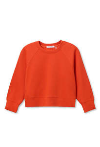 Perfectwhitetee: Nell Travel Crew Neck - Tomato
