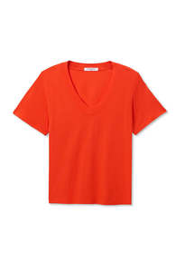 Hendrix Basic V-Neck - Tomato