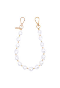Daisy Pearl & Gold Phone Bracelet (Short)
