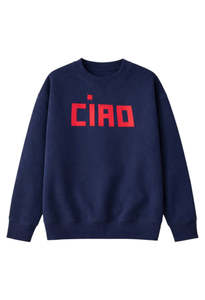 Oversized Sweatshirt Block Ciao - Navy