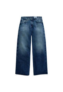 Saige Wide Leg Crop Jean - Watermist