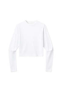 New Arrivals: Sabine Cropped Long Sleeve - White