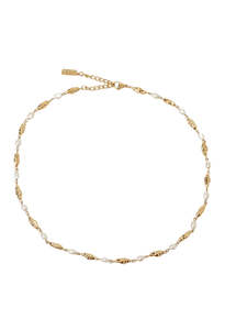 Mimi Pearl and Gold Necklace