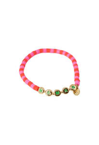 Maman x Clare V. NZBCF Beaded Disc Stretch Bracelet