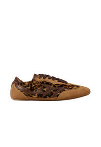 Celleste Soft Leather Trainer - Leopard
