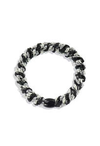 KKNEKKI Mix Black-Grey Glitter Hair Ties