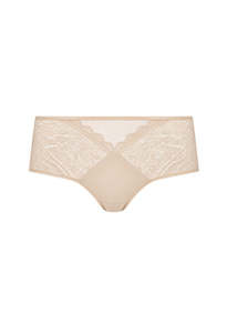 Chantelle: Floral Touch Covering Shorty - Golden Beige