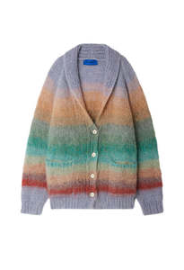 Mes Demoiselles: Stone Cardigan - Blue