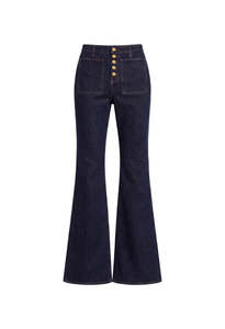 Ulla Johnson: The Lou Stretch Kick Flare Jean - Tigris