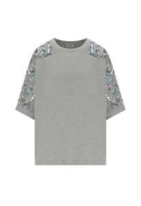 Essentiel Antwerp: Jangoo T-Shirt - Silver Lining
