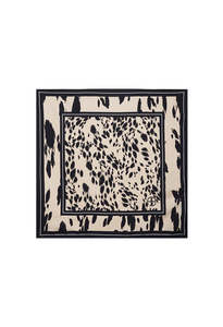 York Scarf Leopard - Pearl White