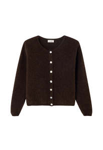 American Vintage: Vitow Cardigan - Coffee Mélange