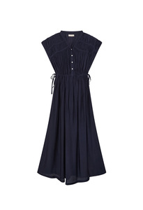Dresses: Agnes Gaudi Dress - Navy